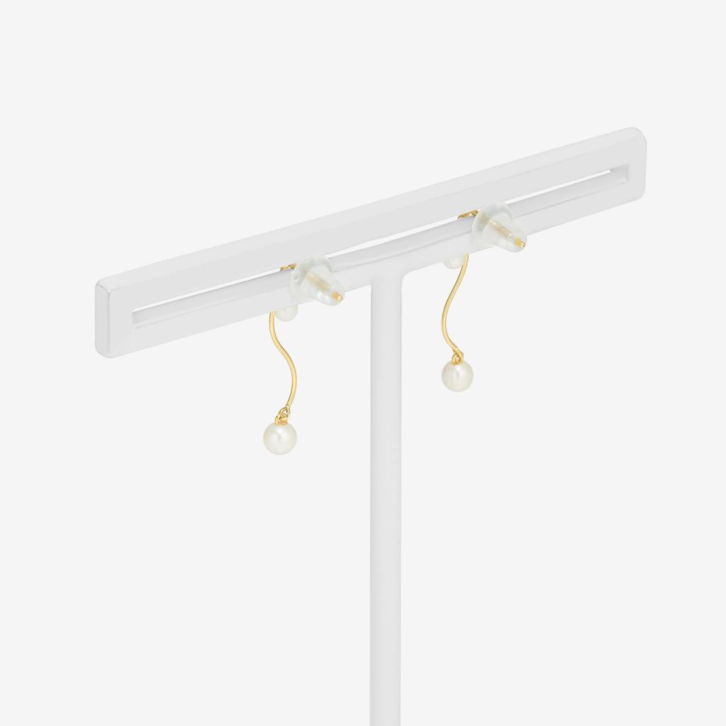 [Official] ESTELLE Women's Earrings In 10K Yellow Gold with June Birthstone Freshwater Pearl (Product Code: 0242-0830-0019-0000)