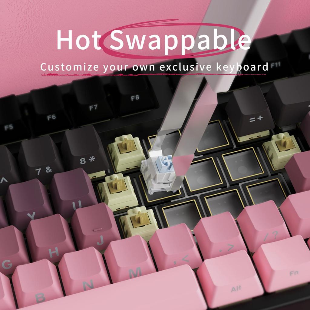 Ajazz Tastiera Gaming AK35I V3 Wireless Bluetooth Ricevitore 2.4G