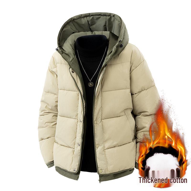 Japanese Style Trendy Cotton Hooded Jacket - Winter Retro Couple's Casual Wear