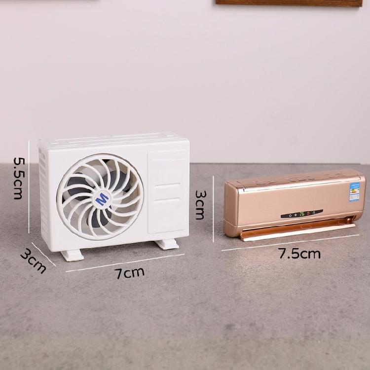 Kindersichere solarbetriebene Klimaanlage Modell Realistisches ABS-Design Verbessert Puppenhäuser Interaktives Spiel Und Kreativität