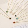 2025 New Style: Light Luxury Sweet Colored Zircon Pendant Necklace