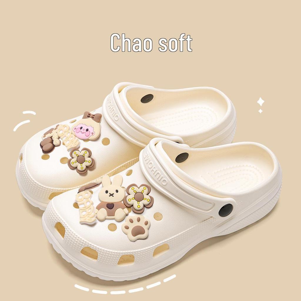 EVA rutschfeste Strandclogs Hausschuhe für Damen und Herren - Sommer Outdoor Schuhe mit dicker Sohle