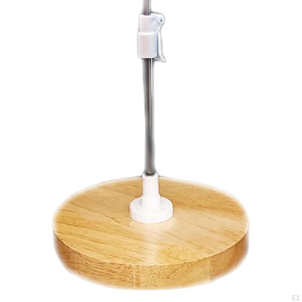 Adjustable Size Clip Doll Stand, Round Wooden Base, Support, Stable Display Stand