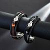 Europeiskt och Amerikanskt Punk Herr Läder Armband Herr Gitarr Armband