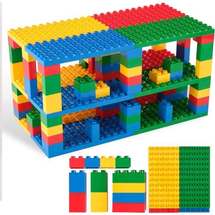 Blocs De Construction - STRICTLY BRIKS - Big Briks Set - 96 Pièces - Couleurs De Base - À Partir De 3 Ans
