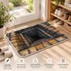 Stone Cave Deep Void View Floor Mat Flannel Rug Soft Non Slip Washable Door Mat For Bathroom Bedroom Kitchen Home Decor