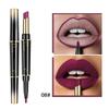 Double-Ended Lip Liner Lipstick Pencil Lip Combo- Moisturizing Semi-Matte Formula for Precise Lip Liner Definition and Color Filling