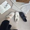 2025 winter new round head with velvet warm beans versatile Mary Jane platform commuter women's shoes