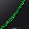 Natural High-Quality Tsavorite Beaded Necklace with Gemstone Spacer Beads for DIY Jewelry and Bracelets