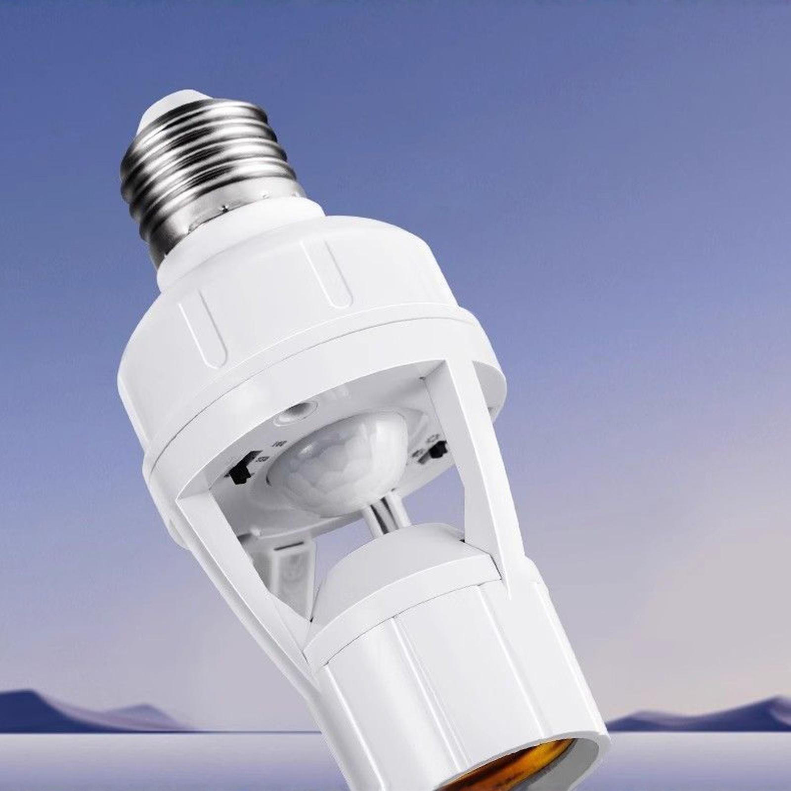 

Microwave E27 Lamp Holder Motion Light Base for Corridor Stairs one size білий