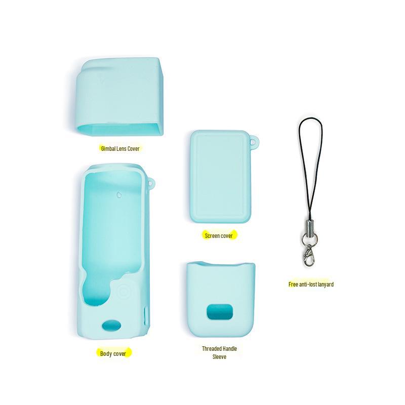 Silikonowe etui i osłona obiektywu DJI OSMO Pocket 3: Akcesorium ochronne pyłoszczelne i odporne na upadki