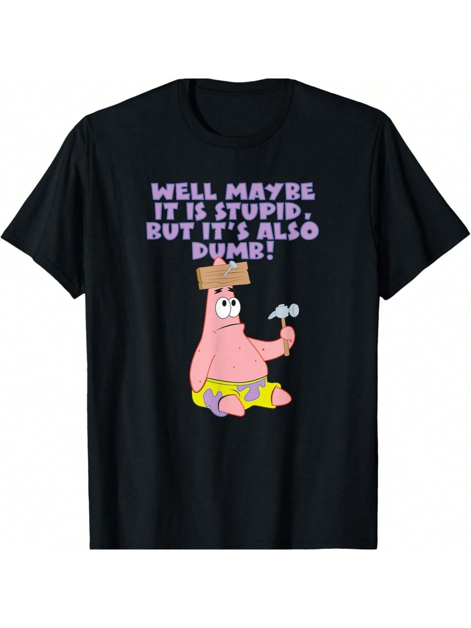 Mademark X SpongeBobs SquarePantss - Patricks Stars - Maybe Stupid, But Also Dumb T-Shirt S разноцветный