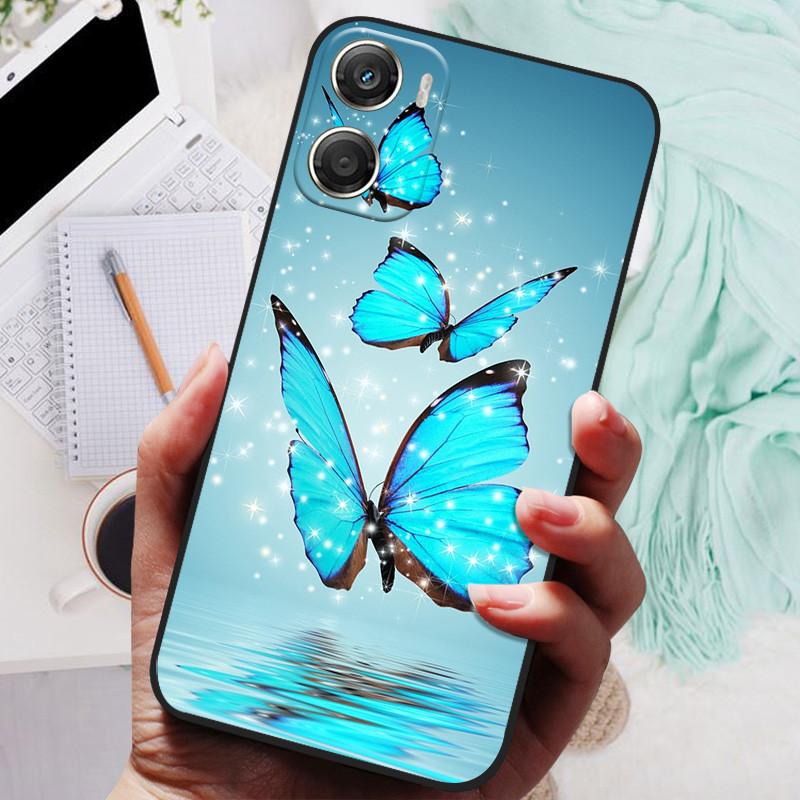 For Motorola Moto G06 / G 06 Power Case Cute Cat Butterfly Printed Back Cover For Moto G06 Power 4G Soft Phone Cases Funda Coque