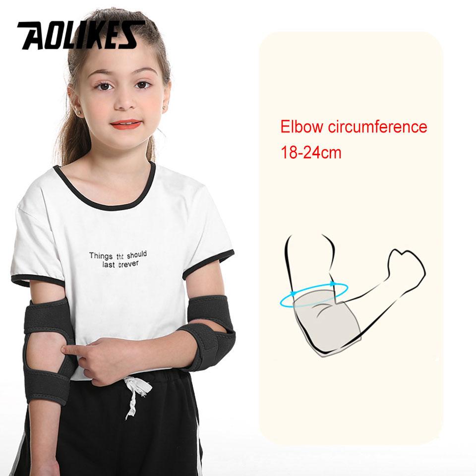Aolikes 1 Pair Children Eblow Support Kids Protection Anti-Drop Sport Safety Pad Elbow Protector For Cycling Football
