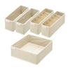 Tenma Storage Box Cloth Fits Fabric Series Seiton Box 5 Piece Set Fits Plus Compatible with 75cm Width B Set Ivory S: Approximately 9 X 33 X 11cm 2