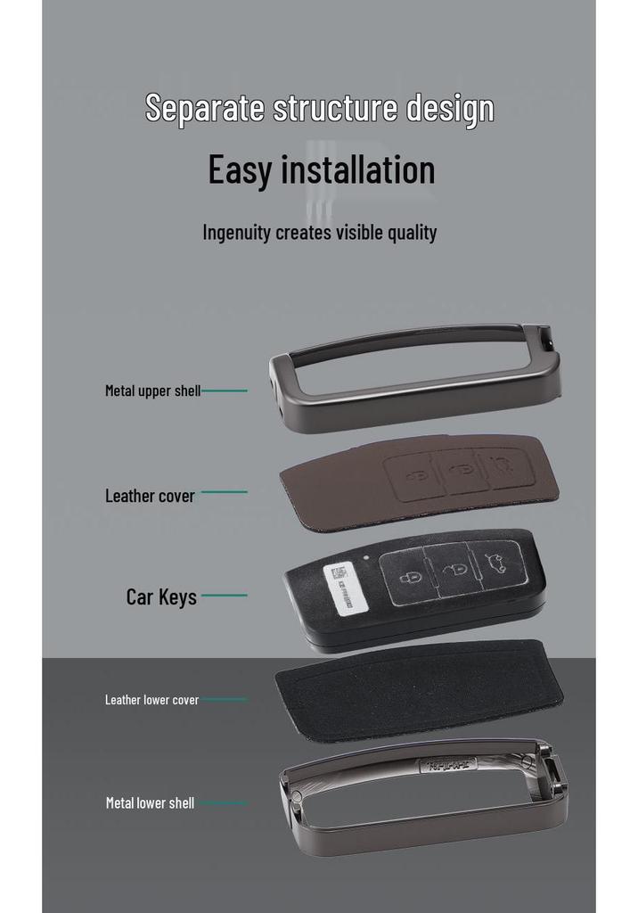 Compatible with JMC Model D Leather Key Holder