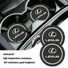1/2Pcs PVC Car Silicone Coaster Water Cup Slot Non-Slip Mat Accessory For LS LC IS350 ES300h ES300 IS250 IS220d NX350h RX