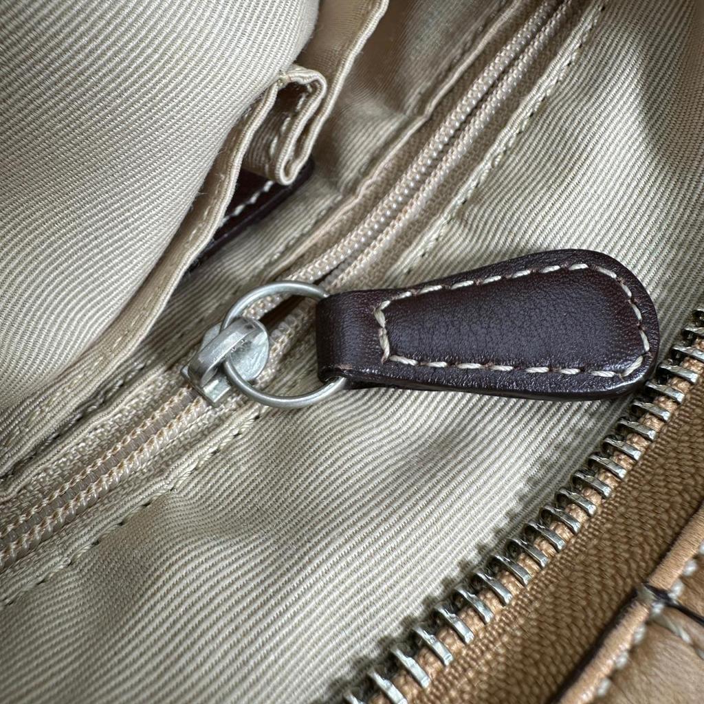 COACH Plain Long shoulder Shoulder Bag leather Brown Women 3594 Used