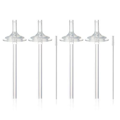 Hi-Vee Double Heart Gromimi Moyum Yumi Compatible Step 2 Easy Replacement Straw Set 2P_2 Sets, 2 Sets