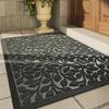 Anti-Slip Outdoor Rubber Door Mat - Dirt-Resistant High-End Entrance Carpet for Home.