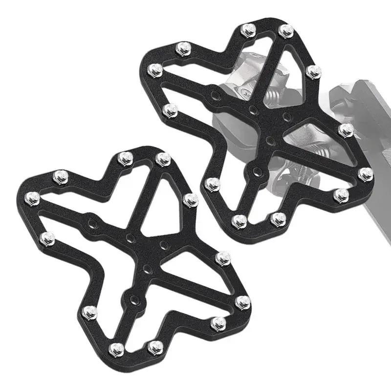 "Self-Locking Bike Pedals Quick Release for MTB/Road Bike, Lock Shoe Conversion Flat Pedals Cycling Accessories (Universal Fit)"