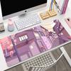 Cute Cat Computer Mouse Pad Gamer Mousepad Purple Art Large x Kawaii Mouse Mat Pads XXL Mause Carpet PC Accessories Desk Mat