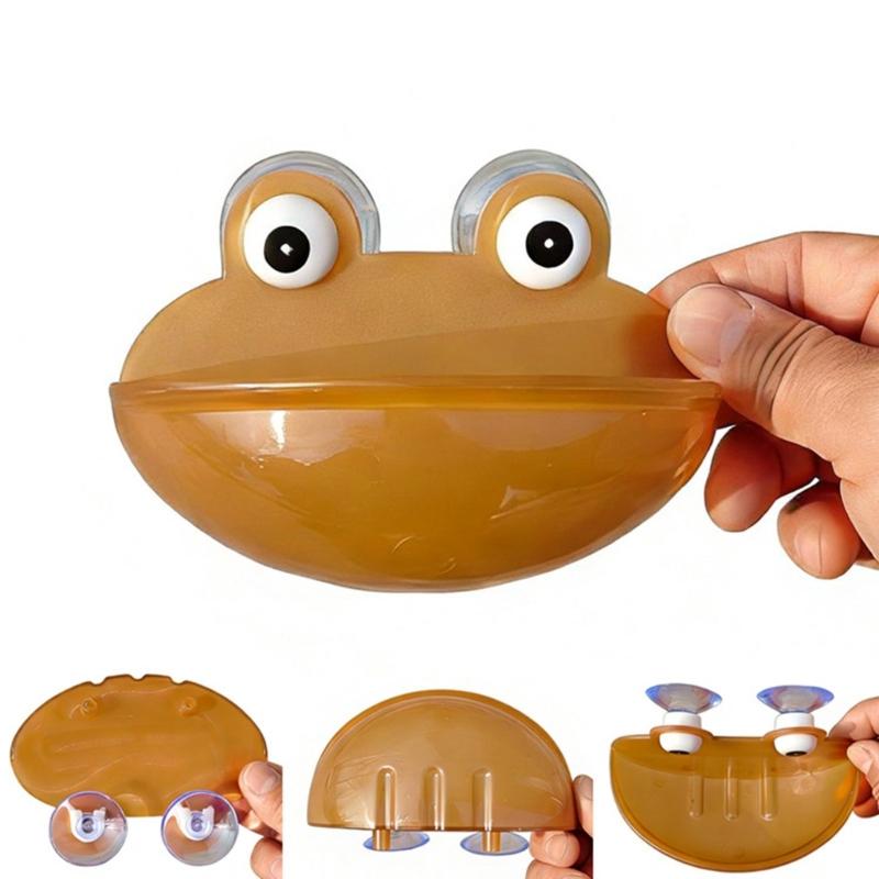 4Pcs Frogs Shape Water Bowl Feeder With Strong Suction Cup Design For Small Pet Reptiles And Amphibians Terrariums Decors