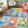 1Pc Simpsons Family Adventures Rug Office Carpet Indoor Outdoor Doormat Nonslip Soft Living Room Christmas Halloween Gift D922817