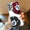 Number Eight Billiard Ball Soft Phone Case For Samsung A17 A27 A07 A37 A57 A16 A56 A15 A55 A14 A54 A13 A53 A26 A36 A25 A35 A24 A