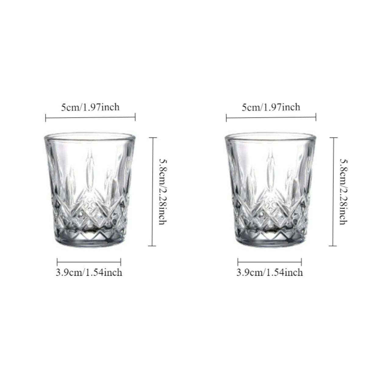 2pcs Gifts Beer Mugs Ktv Bar Small Wine Glasses Water Glasses Glass Glasses Whisky Glasses Cocktail Glass Whiskey Glass Cups 2pcs