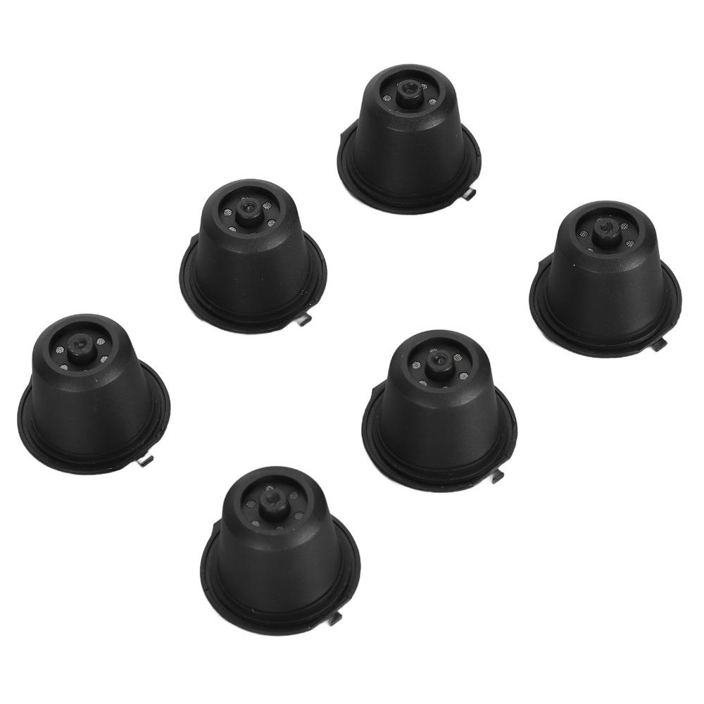 6pcs set Food Grade Material Refillable Coffee Capsules Coffee Pods Set Coffee Brewing
