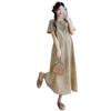Plus Size Patchwork Loose Short Sleeve Maternity Camisole Dress