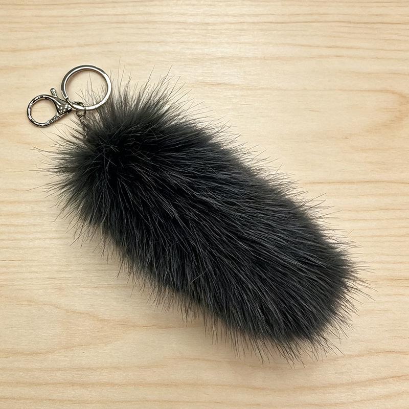 Plush Fox Tail Keychain Bag Ornament