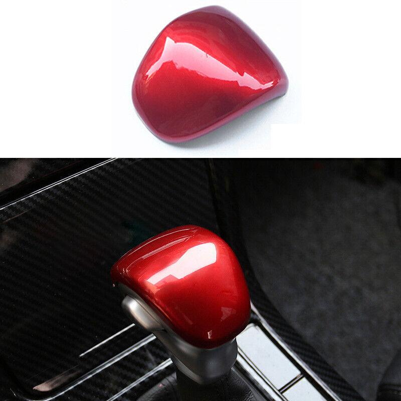ABS Glossy Red Console Gear Shift Knob Cover Trim Fit For Kia K3 Forte -