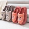 Fashion Cartoon Fluffy Women's Slippers Home Winter Luxury Designer Woman Shoes Indoor Casual Fuzzy Fur Slides Elegant Flat Footwear New
