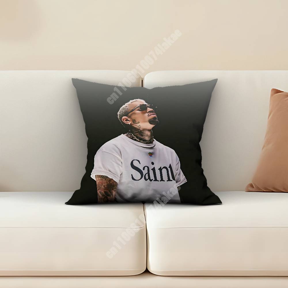 CChris Breezy BBrown For the Moment Sofa Couch Pillow Cover Cushion Case Home Bedroom Decoration