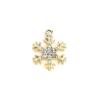 Snowflake Rhinestone Charm Pendant for DIY Jewelry: Christmas Alloy Accessory for Women’s Bracelets, Necklaces, and Earrings