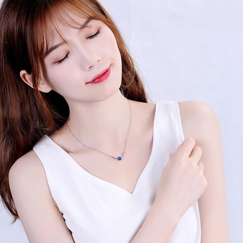 S925 Sterling Silver Versatile Deer Antler Necklace for Women - Japanese Style, Light Luxury Forest-Inspired Clavicle Chain