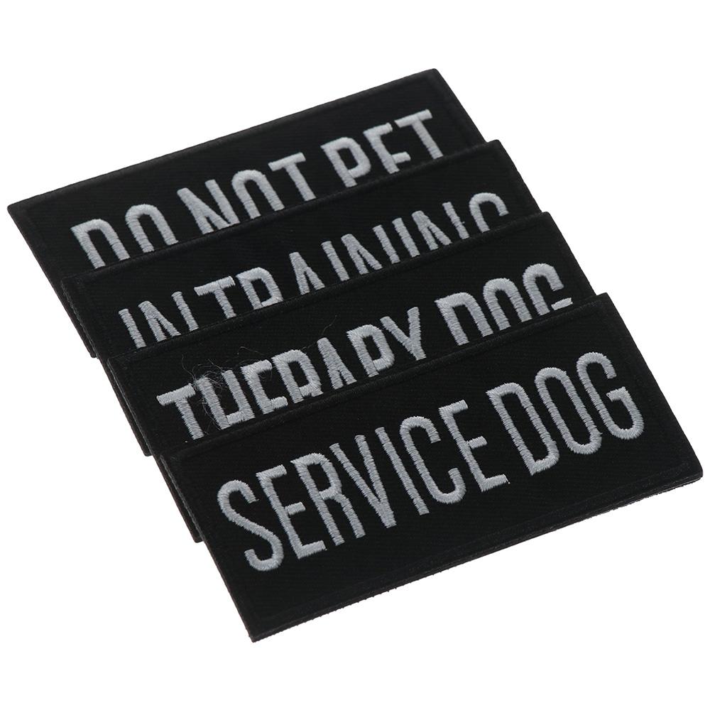 

Вышитая тканевая наклейка с защитой от домашних животных, самоклеющаяся тканевая наклейка с пряжкой для щенка, вышитая тканевая наклейка