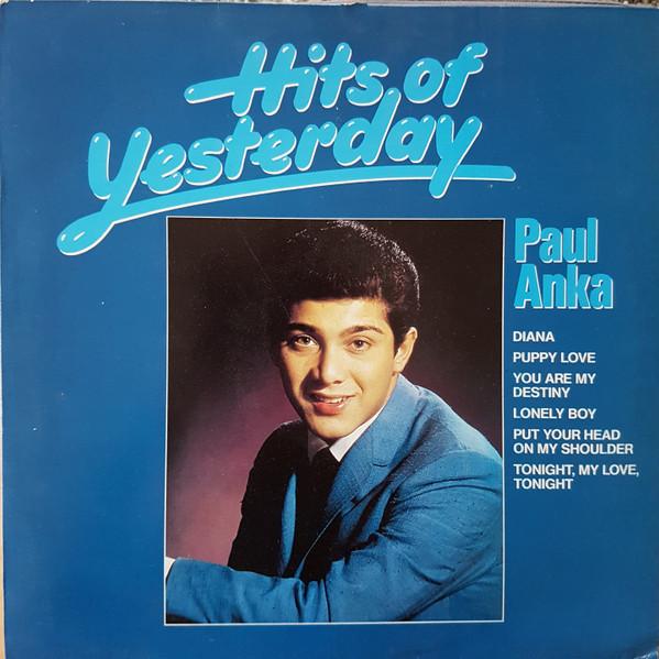 

LP Record PAUL ANKA Hits of Yesterday CBSCL466474 CBS 1983 Germany Rock Used