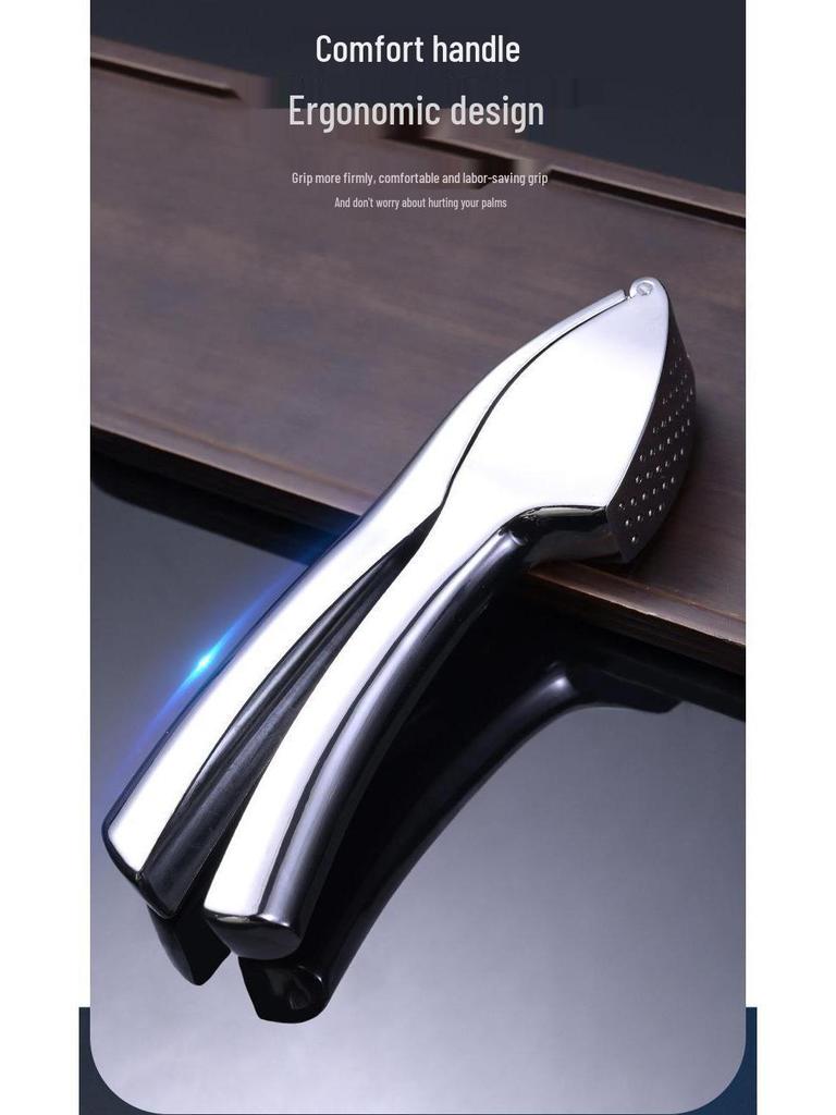 Large Manual Garlic and Ginger Press, Mincer, Cutter, Chopper, and Masher for Home Use