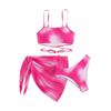 Sexy Women Brazilian Swimsuit Push Up Bra Bikini Set 3 Piece Swim Suit Skirt Swimwear Beachwear Bathing Maillot De Bain Femme