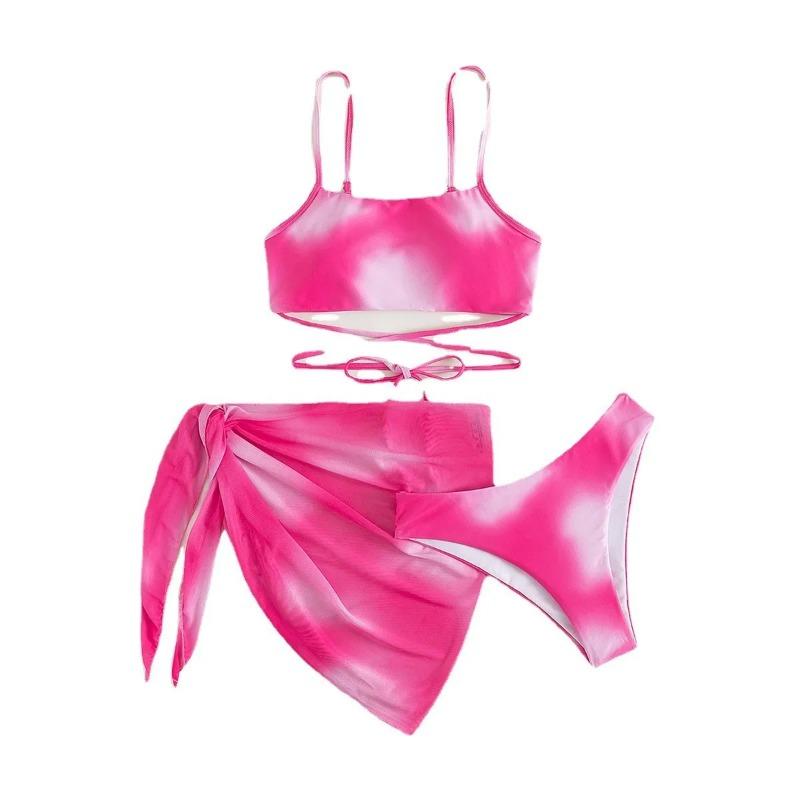 Sexy Women Brazilian Swimsuit Push Up Bra Bikini Set 3 Piece Swim Suit Skirt Swimwear Beachwear Bathing Maillot De Bain Femme