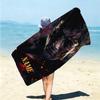 Personalized "Magical Winter Night" Beach Towel Microfiber Beach Towel Thin Absorbent for Beach Swimming Yoga Bath Sports. 0910414