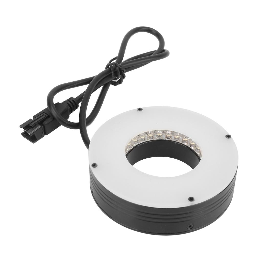 Microscope LED Ring Light Illuminator Adjustable 90 Degree Angle Light Source for Industrial Binocular Stereo Microscope
