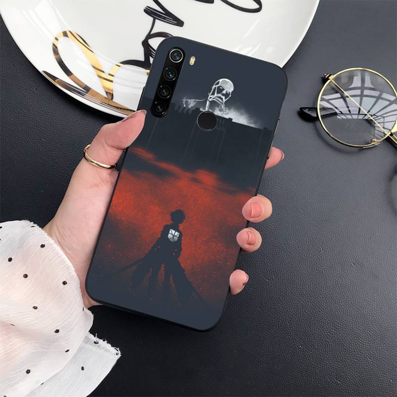 Attack On Titan japanese anime Phone Case For Xiaomi Redmi note 7 8 9 t max3 s 10 pro lite coque shell cover funda