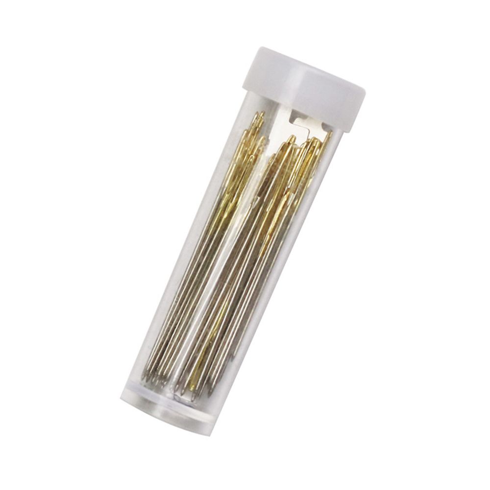 30pcs Mix Size Home Cross Stitch Sewing Needles Large Eye Stainless Steel Threader