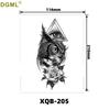 Cartoon Waterproof Full and Half Arm Tattoo Stickers with Creative Color Designs