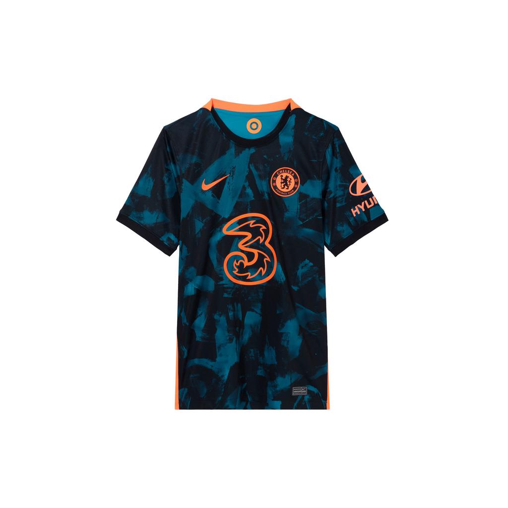 Nike Chelsea 21-22 Away Game Short Sleeve Training Jersey Men Tops Floral DB5894-468