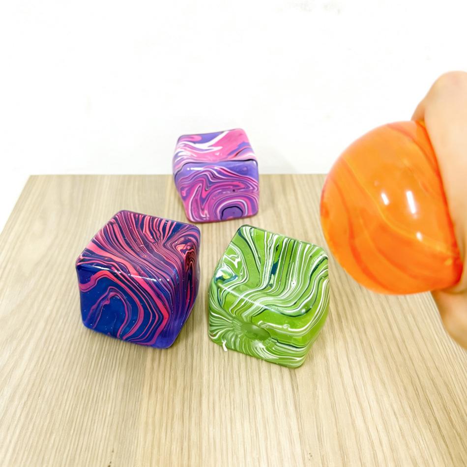 *Slow Rebound Nee Doh Stress Cube Ice Cube Malt Sugar Squishy Fidget Toy Anxiety Relief Stress Relief Toy Fidget Toy